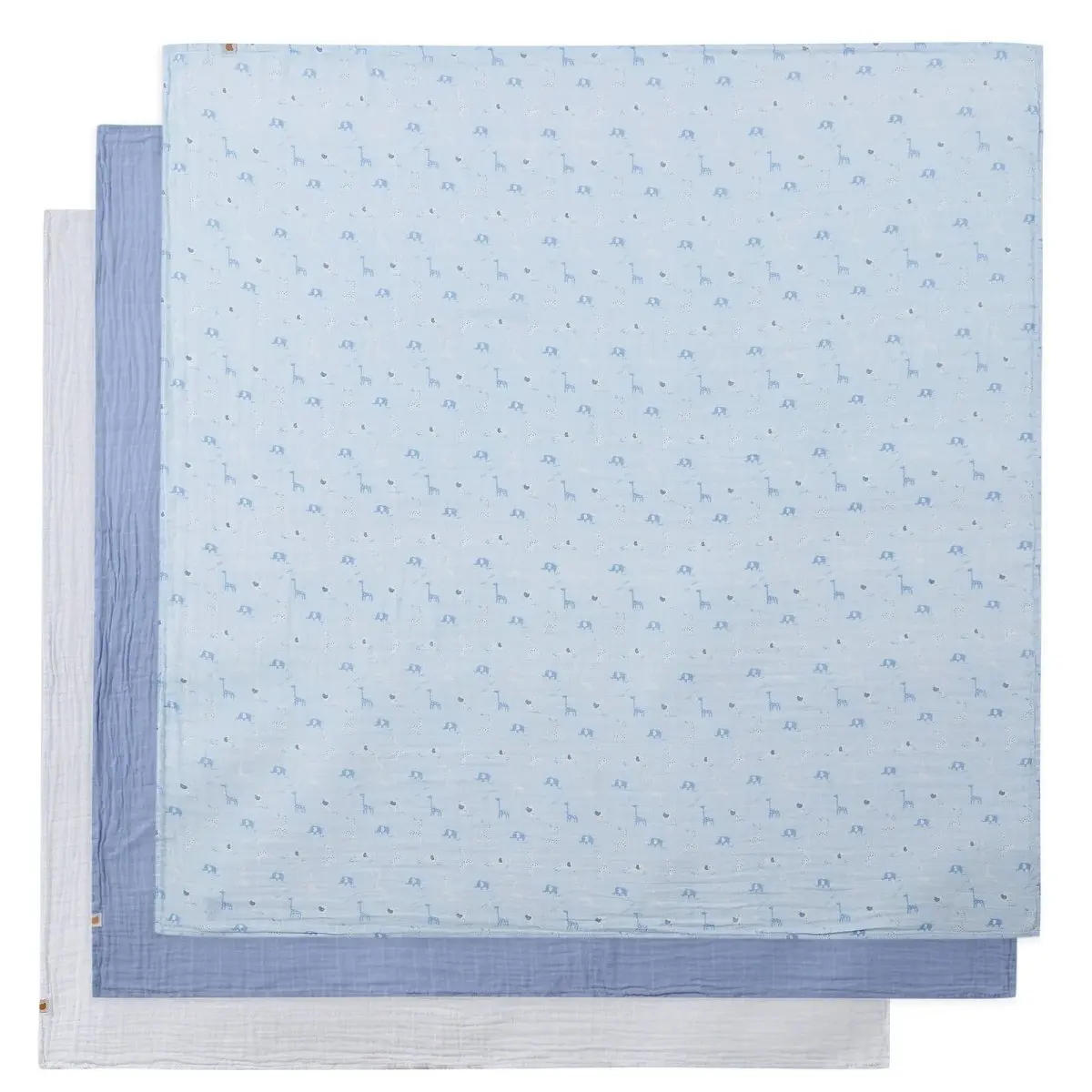 Blue muslin swaddle 2025