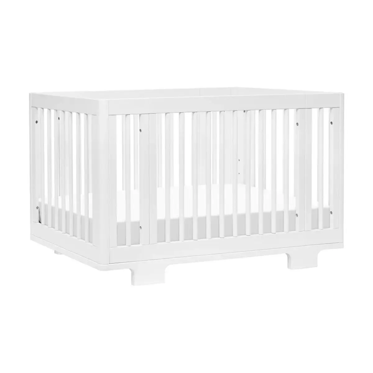 Yuzu 8 In 1 Convertible Crib With All Stages Conversion Kit White TJSKIDS.COM TjsKids
