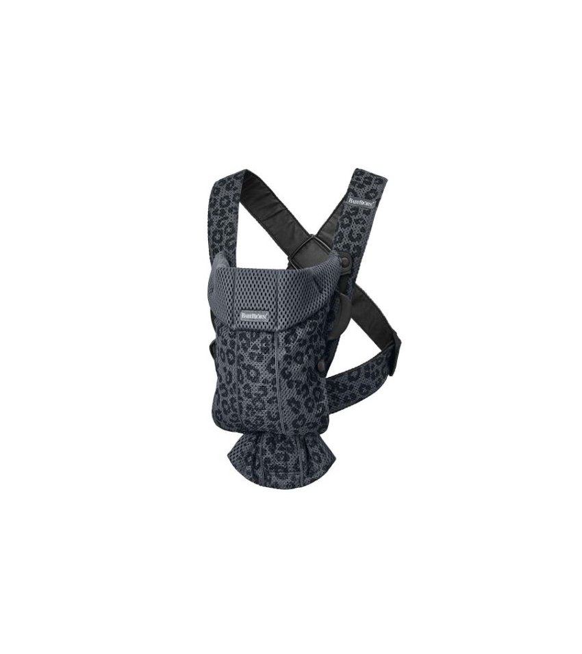 BabyBjorn Baby Mini Carrier 3D Mesh Anthracite Leopard