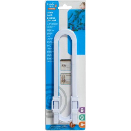 Cabinet Glide Lock - White