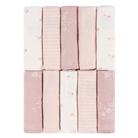 Just Born 10-Pack Washcloths - Pink GCW60578 32633137846  Tjskids.com