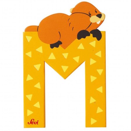 Animal Wooden Letter M