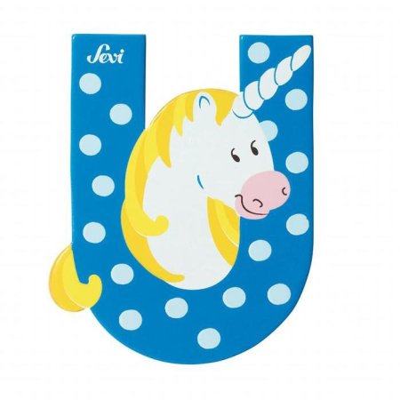 Animal Wooden Letter U