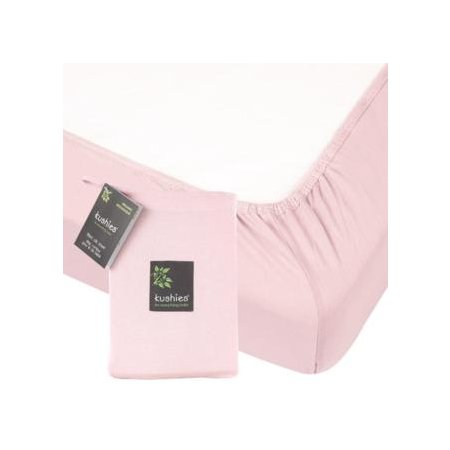 Organic Jersey Fitted Crib Sheet Light Pink SO830