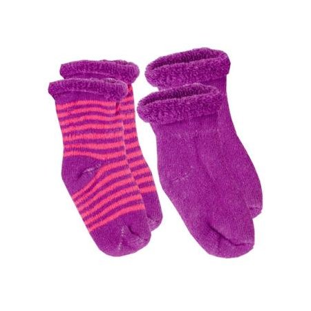 2 Pack Terry Socks Purple