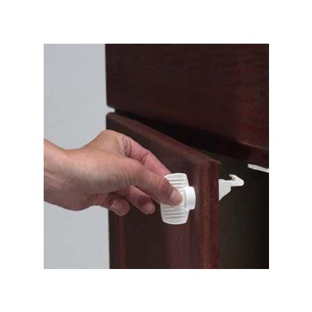 Adhesive Mount Magnet Lock 4 Lock w/ Key Set S3365