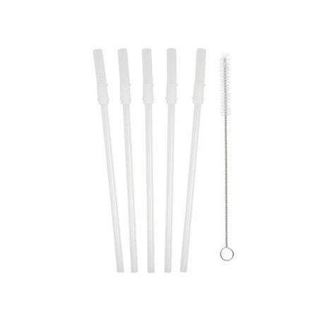 Replacement Straw 5 Pack n Cleaning Brush for Straw Bottle