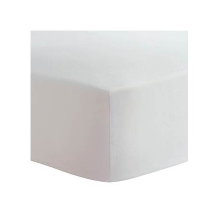 Flannel Mini Crib Sheet White S329-WHT