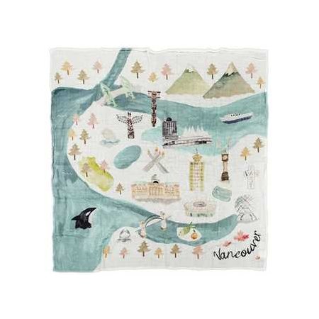 City Muslin Swaddle Blanket Vancouver