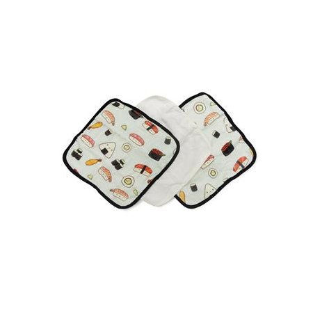 Washcloth 3 Pieces Set Sushi