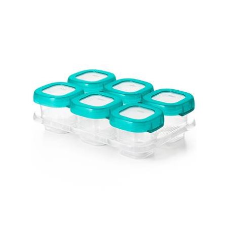 Baby Blocks Freezer Storage Containers 2 oz Set Teal