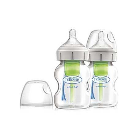 Options Wide Neck Glass Bottle 2 Pack 5oz WB52700-P2
