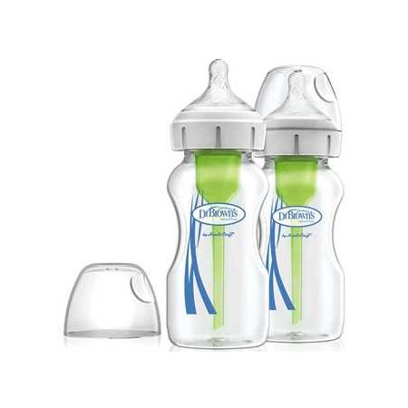 Options Wide Neck Glass Bottle 2 Pack 9oz WB92700-P2