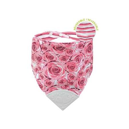 Bubbly Teething Bib Rose