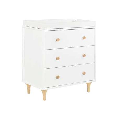 Lolly 3 Drawer Changer Dresser White Natural