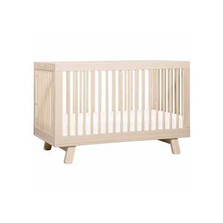Hudson 3 in 1 Crib with Toddler Rail Washed Natural