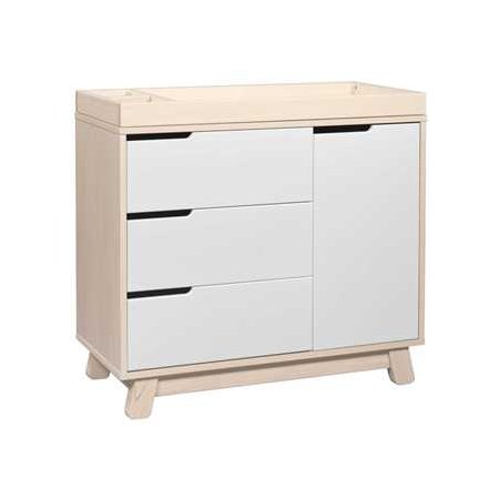 Hudson 3 Drawer Changer Dresser Washed Natural White