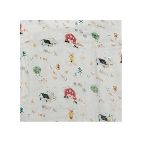 Fitted Crib Sheet Animal Farm