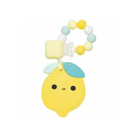 Silicone Teether n Clip Set Lemon