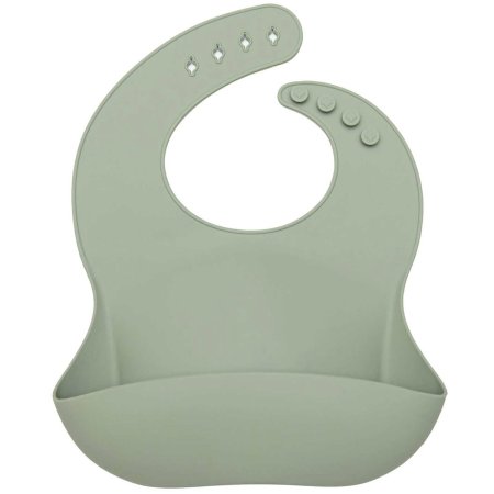 Silicone Bib - Silver Sage
