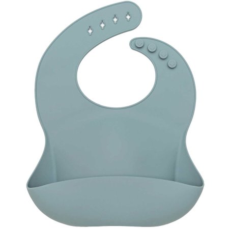 Silicone Bib - Slate