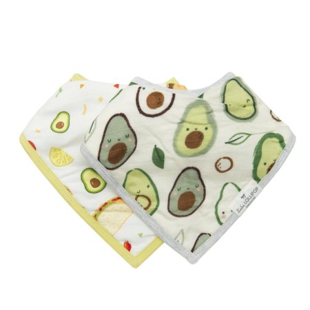 Luxe Muslin 2 Piece Bib Set Avocado 