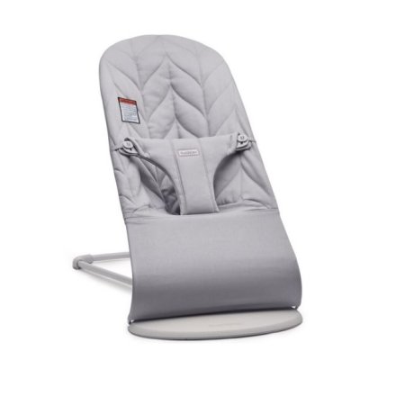 Bouncer Bliss Petal Quilt Cotton - Light Grey