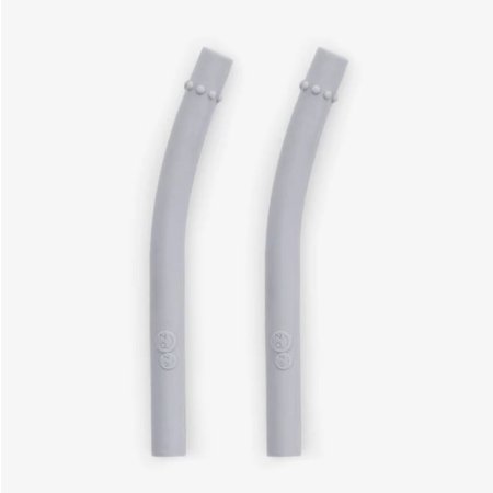 Mini Cup + Straw Training System Straw Replacement 2 Pack - Pewter