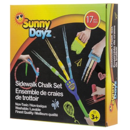 Sunny Dayz - 17 Piece Sidewalk Chalk Set 61208 062823612082
