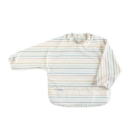 Long Sleeve Waterproof Bib - Pastel Stripes