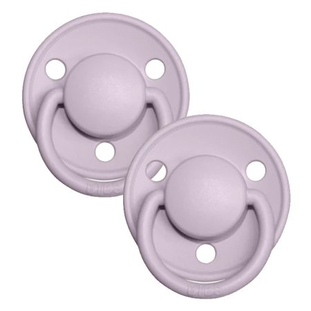 Bibs De Lux Silicone One Size Pacifier 2 Pack - Dusky Lilac 150247 5713795224371