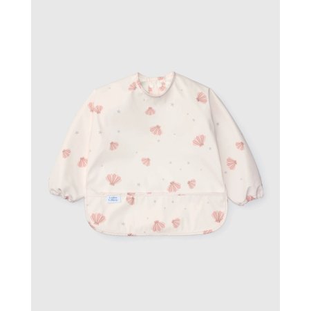 Loulou Lollipop Long Sleeve Waterproof Bib - Seashells