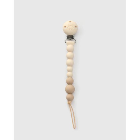 Loulou Lollipop Pacifier Clip - OneC - Coconut Milk