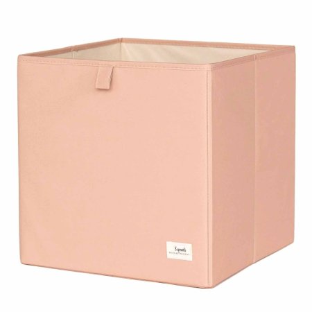 3 Sprouts Recycled Fabric Storage Cube - Solid Clay