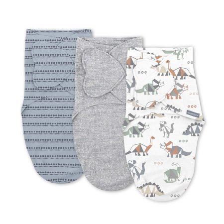 InGenuity 3 pack Monogram Collection Swaddle - Dino Mite	KII17035 12914170359 Tjskids.com