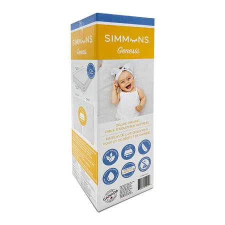 Simmons GENESIS in a Box 10 Year Warranty Crib Mattress 51010 774021510106 tjskids.com