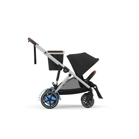 Cybex eGazelle S - Silver / Moon Black - OPEN BOX	524000553 Tjskids.com