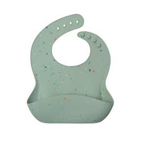 Loulou Lollipop Silicone Bib - Confetti Seafoam SILBIBCFTF Tjskids.com