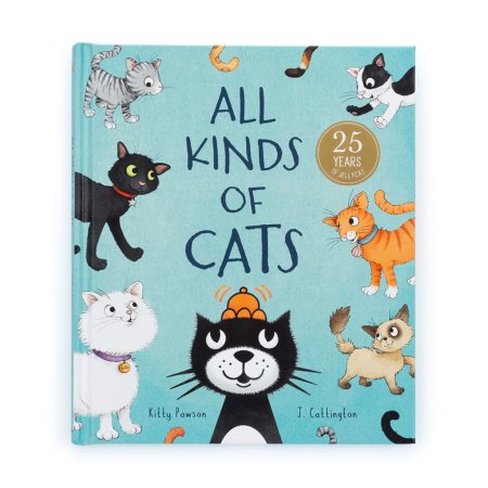 Jellycat	All Kinds Of Cats Book	BK4CATS 670983151039 Tjskids.com
