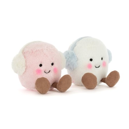 Jellycat Amuseables Toastie Pink and White Marshmallows A6MPWT 670983164497 Tjskids.com