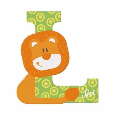 Animal Wooden Letter L