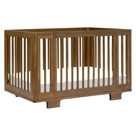 Babyletto Yuzu 8-In-1 Convertible Crib with Toddler Conversion Kit - Natural Walnut