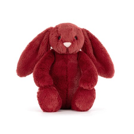 Jellycat Bashful Christmas Bunny 2025 - Redcurrant	BASS6RED Tjskids.com