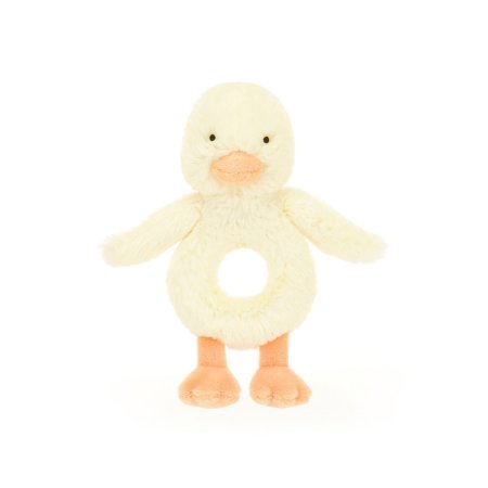 Jellycat Bashful Duckling Ring Rattle BRR4DCK	670983160925 Tjskids.com