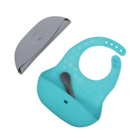 bbluv Poket - 2 pk Portable Silicone Feeding Set - Aqua