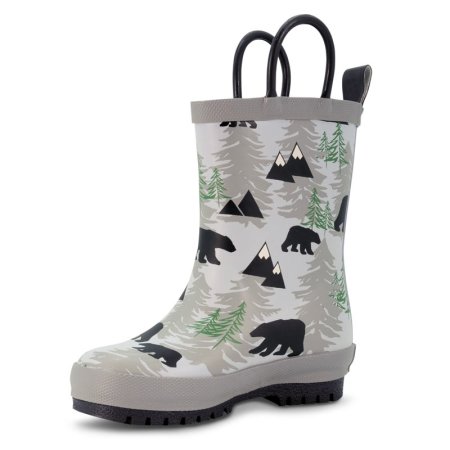 Jan & JulPuddle-Dry Rain Boots - Bear