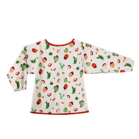 Baby to Love Smart Smock Full Boby Long Sleeve Waterproof Bib - Cactus Garden