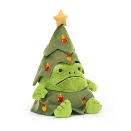 Jellycat Christmas Tree Ricky Rain Frog RR3FC 670983155143 Tjskids.com
