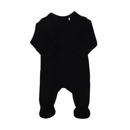 Coccoli Baby Zipper Footie Black