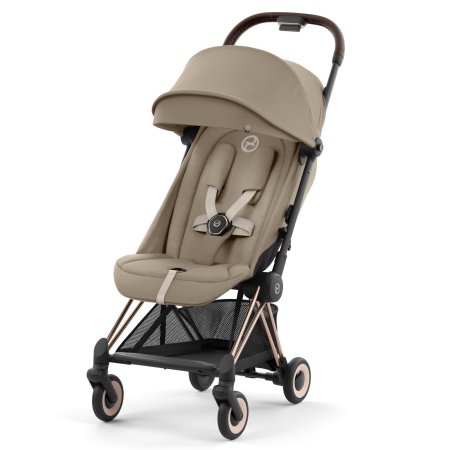 Cybex Coya Stroller - Rosegold Cozy Beige - OPEN BOX	522005195 4063846452934 Tjskids.com